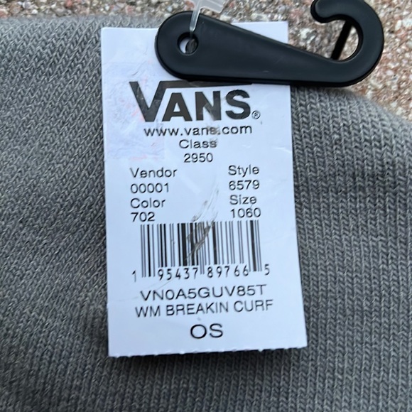 Vans WM Breakin Curf Grey Beanie Skateboarding Hat Women & Men VN0A5GUV85T - Picture 5 of 15